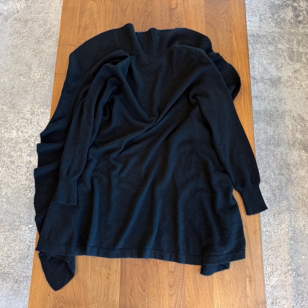 Cynthia Rowley Women's Black Cashmere Sweater Cardigan Jacket Size S - Picture 5 of 5